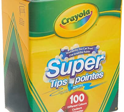 [2]Crayola Super Tips Washable Markers 100 Count