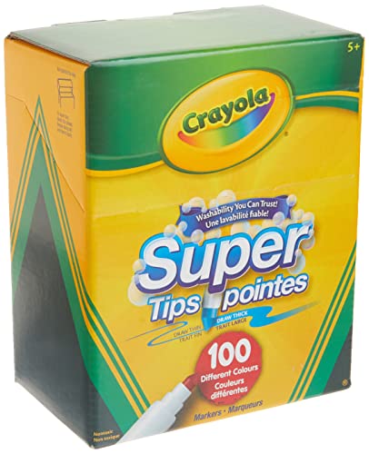 [2]Crayola Super Tips Washable Markers 100 Count