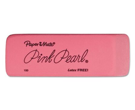 [3]Paper Mate 70502 Pink Pearl Eraser, Medium, 3/Pack