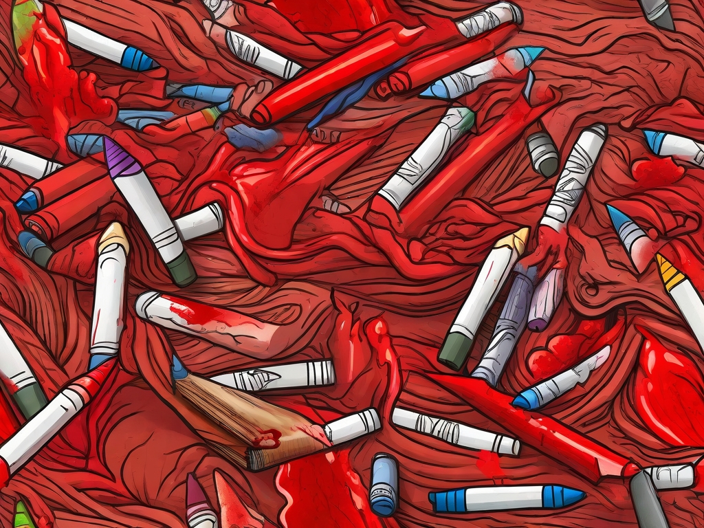 blood and crayons